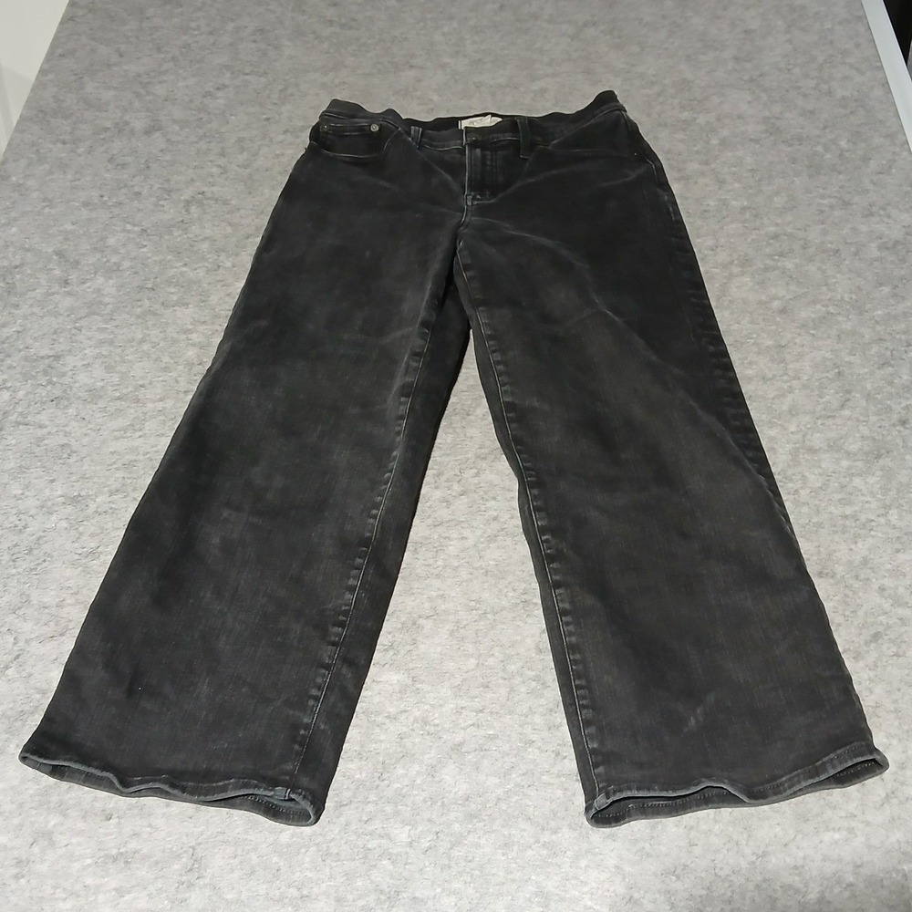 Madewell Women's Straight Leg Jeans in Washed Black